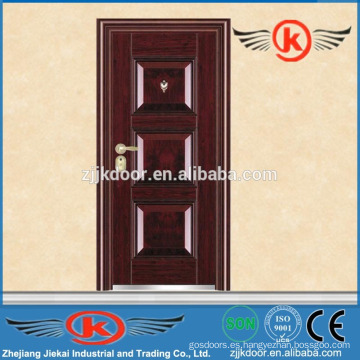 Puerta de seguridad de acero JK-S9208 / puerta anti-ladrón exterior / diseño de puerta de seguridad delantera